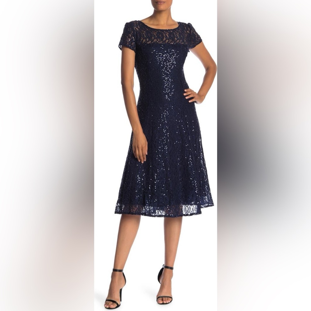 SLNY Sequin Lace Midi Dress ❤️NWT❤️IN STORES❤️